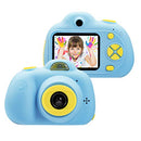 omzer Kids Toys Camera for 3-6 Year Old Girls Boys, Compact Cameras for Children, Best for 5-10 Year Old Boy Girl 8MP HD Video Camera Creative Present,Blue(16GB Memory Card Included)
