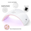 SUNUV 24W UV Light LED Nail Dryer Curing Lamp for Fingernail & Toenail Gels Based Polishes with Sensor, 30s 60s Timer SUN9C (Pink)