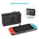 Keten Accessories Kit for Nintendo Switch, Including Carry Case, Charging Dock, Playstand, Extension Cable, Game Card Case, Screen Protector, Joy-Con Grips, Wheels, Crystal Case, TPU Case, Caps