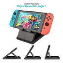 Keten Accessories Kit for Nintendo Switch, Including Carry Case, Charging Dock, Playstand, Extension Cable, Game Card Case, Screen Protector, Joy-Con Grips, Wheels, Crystal Case, TPU Case, Caps