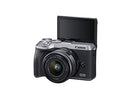 Canon EOS M6 Mark II Mirrorless Digital Compact Camera + EF-M 15-45mm F/3.5-6.3 IS STM + EVF Kit, Silver