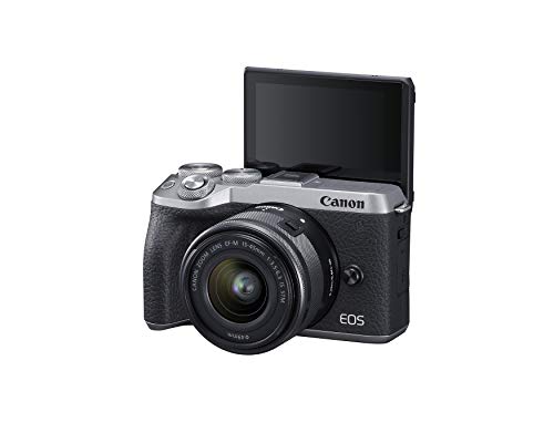 Canon EOS M6 Mark II Mirrorless Digital Compact Camera + EF-M 15-45mm
