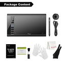 Graphics Drawing Tablet M708 UGEE 10 x 6 inch Large Active Area Drawing Tablet with 8 Hot Keys, 8192 Levels Pen, UGEE M708 Graphic Tablets for Paint, Digital Art Creation Sketch …