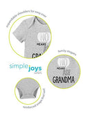 Simple Joys by Carter's Baby 3-Pack Short-Sleeve Family Slogan Bodysuits, Aunt/Uncle, Newborn