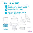 Spectra Baby USA - Handy Manual Portable Breast Pump with Silicone Massager, Supports Enhanced Milk flow, BPA-Free, Great for Travel