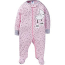 Gerber Baby Girls' 4 Pack Sleep N' Play Footie, Cloudy, Preemie