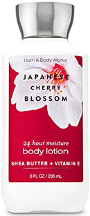 Bath & Body Works Japanese Cherry Blossom Set - Shower Gel 10 oz, Fragrance Mist 8 oz, Body Lotion 8 oz