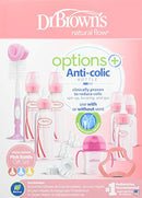 Set de biberones rosa con mordedor de silicona