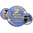 Hamilton Beach 2-Way Brewer Coffee Maker, Single-Serve and 12-Cup Pot, Stainless Steel (49980A), Carafe