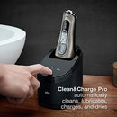 Braun Electric Razor for Men, Series 9 9385cc, Electric Shaver, Precision Trimmer, Rechargeable, Cordless, Wet & Dry Foil Shaver, Clean & Charge Station and Leather Travel Case