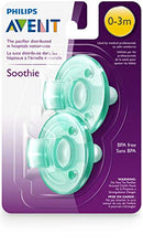 Philips AVENT Soothie Pacifier, 0-3 Months, Green, 4 Pack, SCF190/41
