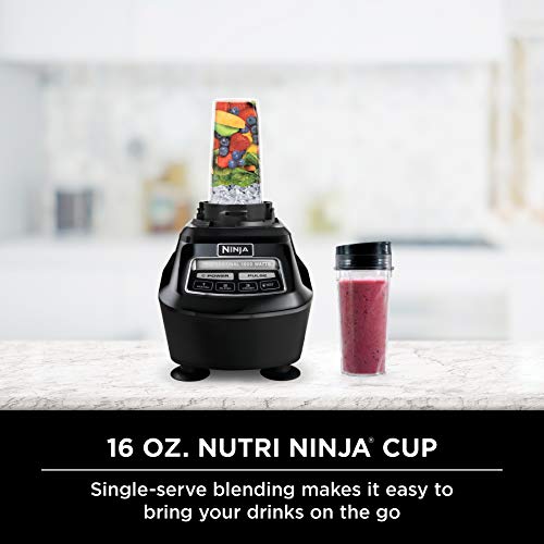 Ninja Mega Kitchen System (BL770) Blender/Food Processor with 1500W Auto-iQ Base, 72oz Pitcher, 64oz Processor Bowl, (2) 16oz Cup for Smoothies, Dough & More