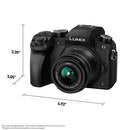 Panasonic Lumix G7 - 4K, 16 Megapixel Mirrorless Digital Camera, with Lumix G VARIO 14-42mm Mega O.I.S. Lens, 3-Inch LCD, (Black)