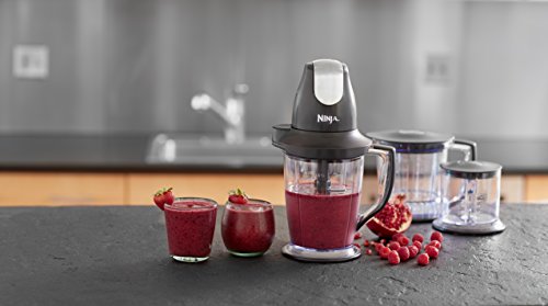 Ninja Blender/Food Processor with 450-Watt Base, 48oz Pitcher, 16oz Chopper Bowl, and 40oz Processor Bowl for Shakes, Smoothies, and Meal Prep