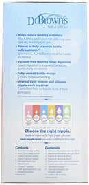 Set de biberones rosa con mordedor de silicona