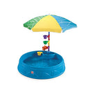 Step2 Play & Shade Pool | Kids Outdoor Pool with Umbrella & Water Toy Accessories
