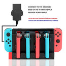 Cargador para 4 conmutadores Joy-Cons con 4 ranuras de carga