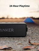 [Upgraded] Anker Soundcore 2 Portable Bluetooth Speaker with 12W Stereo Sound, Bluetooth 5, Bassup, IPX7 Waterproof, 24-Hour Playtime, Wireless Stereo Pairing, Speaker for Home, Outdoors, Travel