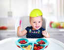 Silicone Suction Plate for Toddlers, Fits Most Highchair Trays, BPA Free, Divided Baby Feeding Bowls Dishes Placemat for Babies Kids