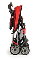 Coche de viaje compacto y ligero Kolcraft Cloud Plus, rojo fuego