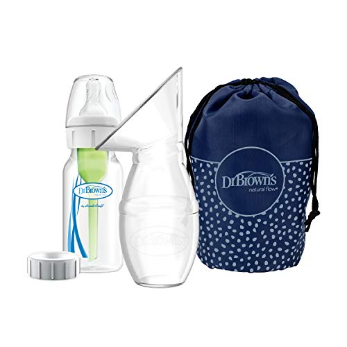 Extractor de leche materna de silicona + biberón y bolsa de viaje