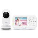 VTech VM3252 Video Baby Monitor with 1000ft Long Range, Auto Night Vision, 2.8” Screen, 2-Way Audio Talk, Temperature Sensor, Power Saving Mode, Lullabies and Wall-mountable Camera with bracket