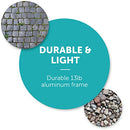 Summer 3Dlite Convenience Stroller, Teal – Lightweight Stroller with Aluminum Frame, Large Seat Area, 4 Position Recline, Extra Large Storage Basket – Infant Stroller for Travel and More