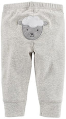 Simple Joys by Carter's Baby 6-Piece Neutral Bodysuits (Short and Long Sleeve) and Pants Set, Gray Lamb, 3-6 Months