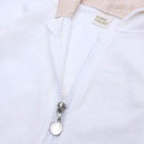 Simplee kids Animal Bunny Baby Easter Pajamas Long Ear Rabbit Hoodie Romper with Zipper (White)