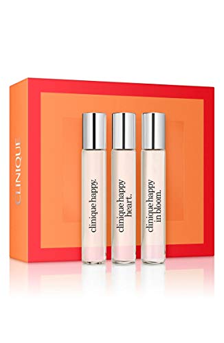 Clinique "A Little Happiness" set of 3 Perfumes: Happy, Happy at Heart & Happy in Bloom. Travel Size