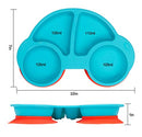 Silicone Suction Plate for Toddlers, Fits Most Highchair Trays, BPA Free, Divided Baby Feeding Bowls Dishes Placemat for Babies Kids