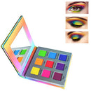 Highly Pigmented Eyeshadow Palette,YMH BEAUTE 9 Colors Bright Eye Makeup Palette Matte Eye Shadow Palettes Long Lasting Waterproof Colorful Cruelty-free Vegan Cosmetics, Rainbow