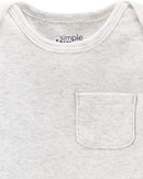 Simple Joys by Carter's Baby 5-Pack Neutral Long-Sleeve Bodysuit, Grey/Blue Stripe, 3-6 Months