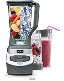 Ninja Professional Countertop Blender with 1100-Watt Base, 72oz Total Crushing Pitcher and (2) 16oz Cups for Frozen Drinks and Smoothies (BL660),Gray