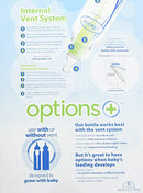 Set de biberones rosa con mordedor de silicona