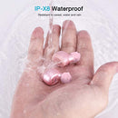 TOZO T6 True Wireless Earbuds Bluetooth Headphones Touch Control with Wireless Charging Case IPX8 Waterproof TWS Stereo Earphones in-Ear Built-in Mic Headset Premium Deep Bass for Sport Rose Gold