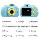 omzer Kids Toys Camera for 3-6 Year Old Girls Boys, Compact Cameras for Children, Best for 5-10 Year Old Boy Girl 8MP HD Video Camera Creative Present,Blue(16GB Memory Card Included)