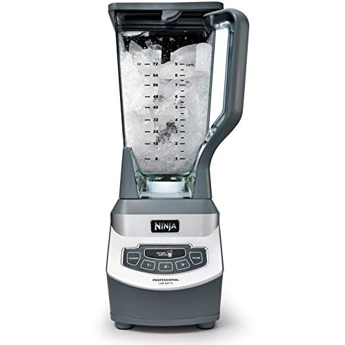 Ninja Professional Countertop Blender with 1100-Watt Base, 72oz Total Crushing Pitcher and (2) 16oz Cups for Frozen Drinks and Smoothies (BL660),Gray