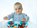 Silicone Suction Plate for Toddlers, Fits Most Highchair Trays, BPA Free, Divided Baby Feeding Bowls Dishes Placemat for Babies Kids
