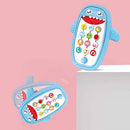 Sommer Teething Phone Toy for Babies with Removable Soft Case, Lights, Music and Adjustable Volume - Play and Learn for Children and Toddlers 18+ Months (Blue)