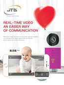 JTD Smart Wireless IP WiFi DVR Security Surveillance Camera with Motion Detector Two-Way Audio & Night Vision Best Security Camera Baby Monitor for Your Baby,Home, Pet or Business (Baby Pink)