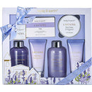 Bath and Body Gift Set - Luxurious 6 Pcs Bath Kit for Women, Body & Earth Spa Set with Lavender Scent - Bubble Bath, Shower Gel, Hand & Face Cream, Body Lotion, Perfect Gift Box for Women