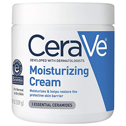 Crema hidratante CeraVe para piel normal a seca | 19 onzas | Sin fragancia |