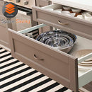 Stainless Steel Kitchen Mixing Bowls - 6 Piece Premium Space Saving Nesting Bowls Pour Perfect High-Grade Metal Serving Bowls Set - Food Prep/Serving/Marinating/Mixing - Nutrichef NCMB6PC