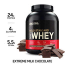 Optimum Nutrition Gold Standard 100% Whey Protein Powder, Extreme Milk Chocolate, 5 Pound (Packaging May Vary)