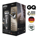 Braun Electric Razor for Men, Series 9 9385cc, Electric Shaver, Precision Trimmer, Rechargeable, Cordless, Wet & Dry Foil Shaver, Clean & Charge Station and Leather Travel Case