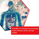 GNC Mega Men One Daily Multivitamin for Men, 60 Count, Take One A Day for 19 Vitamins and Minerals, Supports Muscle Performance, Energy, Metabolism, Brain, and Immune System