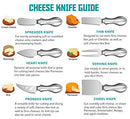 WoneNice Premium 6-Piece Cheese Knives Set - Complete Stainless Steel Cheese Knife Collection, Gifts for Birthday/Parties/Wedding/Bridal Shower/Housewarming and Anniversary