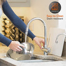 Stainless Steel Kitchen Mixing Bowls - 6 Piece Premium Space Saving Nesting Bowls Pour Perfect High-Grade Metal Serving Bowls Set - Food Prep/Serving/Marinating/Mixing - Nutrichef NCMB6PC