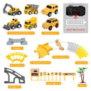 iHaHa 236PCS Construction Tracks Car for Kids Boys Toys, 6PCS Construction Car and Flexible Track Playset Create A Engineering World Road Race for 3 4 5 6 Year & Up Old Boys Girls Best Gift
